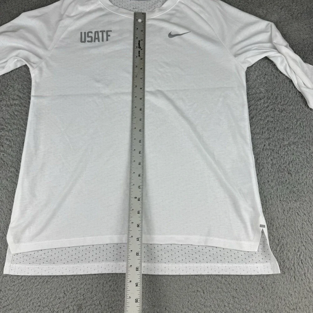 Nike Dri Fit Breathe Tailwind Running‎ Shirt Long Sleeve Usatf Womens Medium M